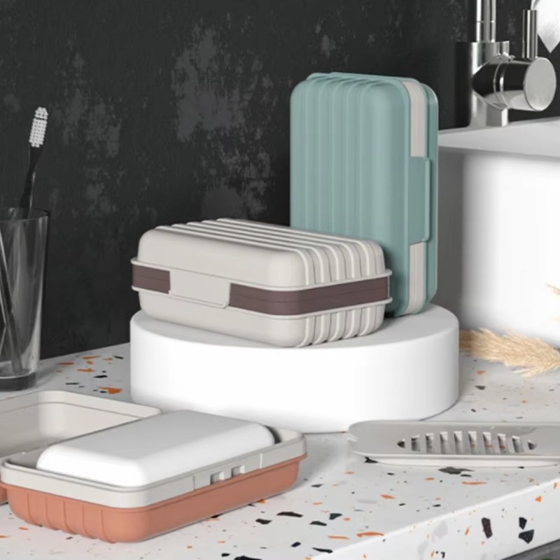 Plastic Soap Dish with Lid for - огляд і ціна Home Essentials Bathroom Storage