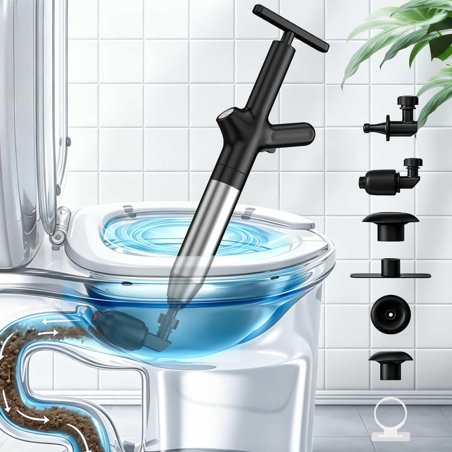 Toilet Plunge Blaster, High Pr - огляд і ціна Plunger Toilet