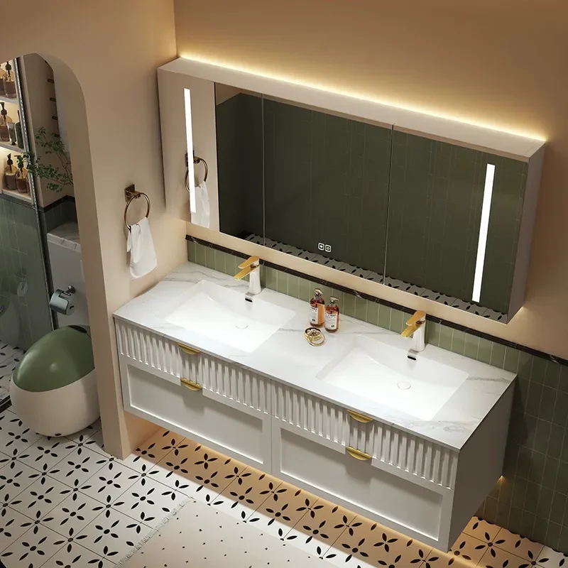 Cream Style Bathroom Cabinet w - огляд і ціна Home Bathroom Vanity Combo