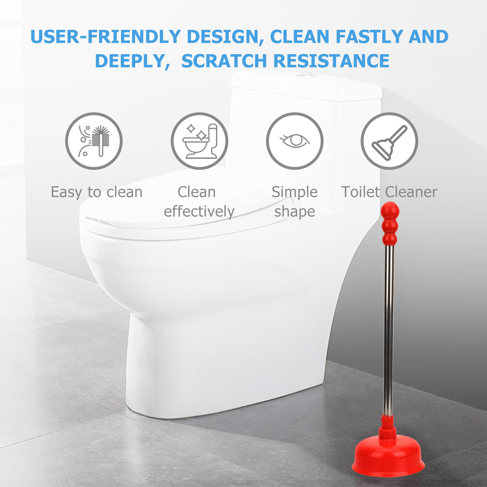Efficient Long Handle Toilet P - огляд і ціна Plunger Toilet